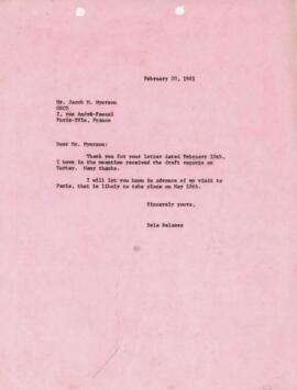 Bela Balassa's chron files - Febraury 1981