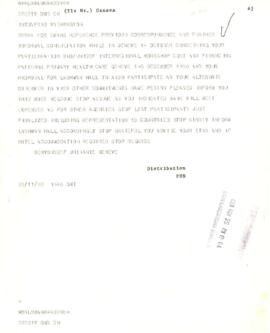 World Health Organization [WHO] - Health Resources Consortium for Primary Health Care [HRC] - Dr John Evans - Correspondence