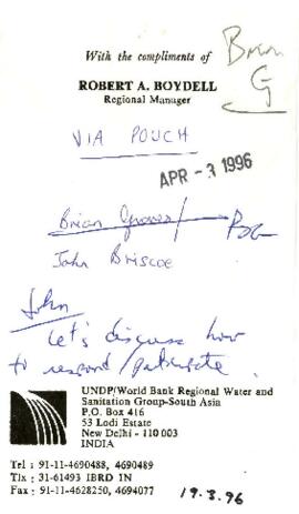 Towards a Policy for Water Resources Development and Management in the Asian and Pacific Region - Issues and Opportunities - Discussion Paper - Consultation Draft - August 1995 - Inter-Departmental Water Resources Policy Group - Asian Development Bank
