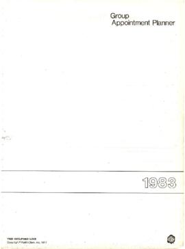 Appointment book, 1983