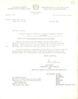 Africa - Regional 145 - African Region Transport - Correspondence - Volume 1