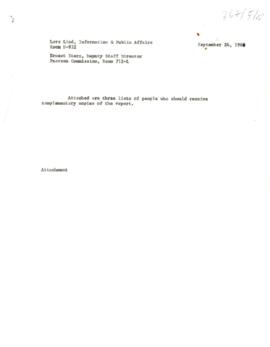 Pearson Commission - Partners in Development - Correspondence to / from Recipients of the Report