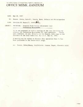 Argentina - Bank Sector Adjustment Loan Project - Loan Committee Project File