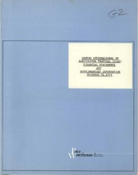 CGIAR - G-2 - Centro Internacional de Agricultura Tropical (CIAT) - Financial statements 01