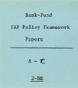 Bank / Fund Structural Adjustment Facility (SAF) - Policy framework papers Countries A-C - 2-BD