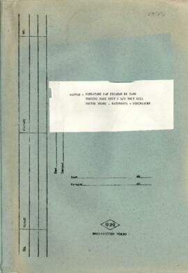 Government of Indonesia Data and Statistics - Volume 4 - List - Newcomers and Family Card Fractions - Consisting of Units I to XIII - Batumarta Transmigration Project - Review