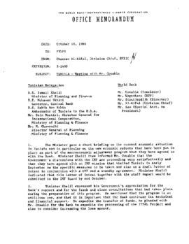 A.W. Clausen - Country Files - Tunisia - Correspondence - Volume 2