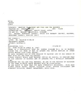 Kenya (Nairobi) - Coal and Tea Reports - 1v