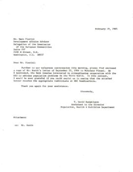 European Economic Community [EEC] - Correspondence