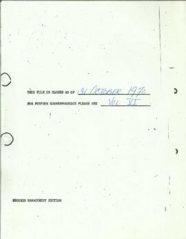 Bank Administration and Policy - Development Banks - 1969 / 1971 General - Volume 2;