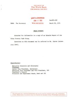 Urban Poverty Program - General - 1976 - January / March
