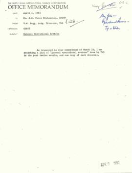 General Operational Review - Correspondence