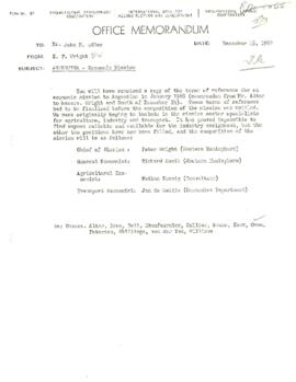 Economic Committee Papers - Argentina - Economic Mission