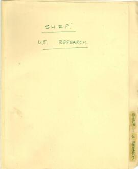 Highway Conferences and Courses - USA - Strategic Highway Research Program [SHRP] - May 20-22, 1986 - Program Information Materials, Notes, Slides, Correspondence