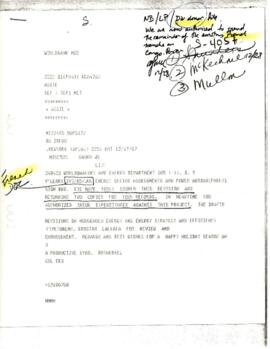 Energy Sector Management Assistance Programme [ESMAP] Donors - France - Correspondence