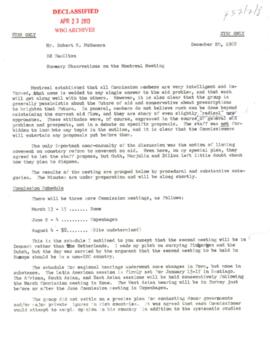 Pearson Commission - Meeting - Montreal