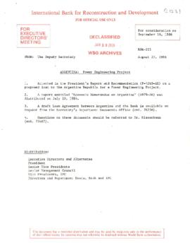 Argentina - Yacyreta Hydroelectric Project - Loan Committee Project File - Volume 02