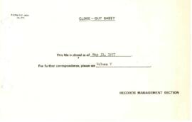 Bank Administration and Policy - Agriculture and Rural Development 1975 / 1977 Correspondence - Volume 3