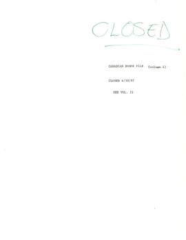 Energy Sector Management Assistance Programme [ESMAP] Donors - Canada - Canadian International Development Agency [CIDA] - Correspondence