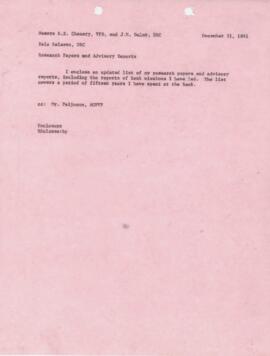 Bela Balassa's chron files - December 1981