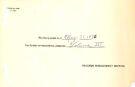 Bank Administration and Policy : United Nations Educational Science and Cultural Organization [UNESCO] - 1975 / 1977 Correspondence - Volume 2