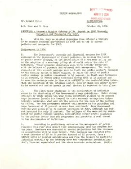 Economic Committee Papers - Argentina - Economic Mission October 4 - 19 - Report on 1966 Economic Situation and Prospects for 1967