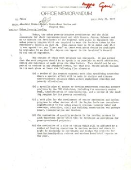 Urban Poverty Program - General - 1977 - June / July