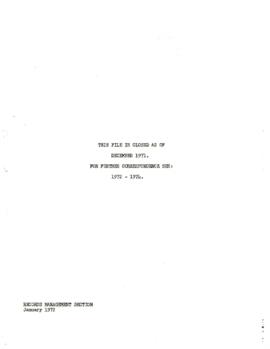 Bank Administration and Policy - Coffee - 1969 / 1971 Correspondence - Volume 3