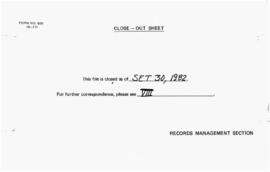 UNDP/INT/81/026 - Rural Water Supply Handpumps Project - Fields, Trials and Technology Development Project - 1981 / 1983 Correspondence - Volume 7