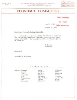 Economic Committee Papers - Argentina - EC/O/67-135 - Economic Policy Memorandum
