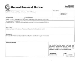 Bank Administration and Policy - Arbitration - 1969 / 1971 General