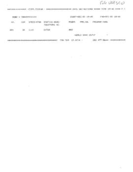 United Nations Educational Scientific and Cultural Organization [UNESCO] - Correspondence