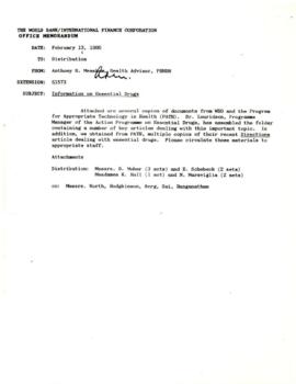 World Health Organization [WHO] - Action Program on Essential Drugs