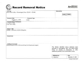 Omer Hursit Calika - Chronological Files, 1976-05 - 1976-08