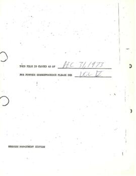 CGIAR - C-1 - International Centers Week, Correspondence - Correspondence 72/74-04