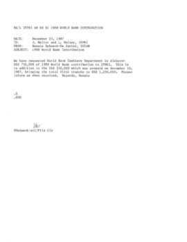 CGIAR - G-14 - Internationa Food Policy Research Institute (IFPRI) - Division files 01