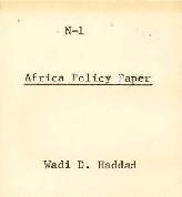 Education Policy for Sub-Saharan Africa - Policy Papers - Correspondence