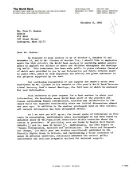 Women in Development - WIN News - Correspondence