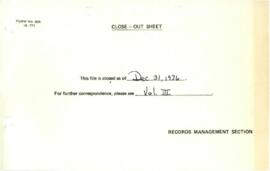 Bank Administration and Policy : International Labor Organization [ILO] - 1975 / 1977 Correspondence - Volume 2