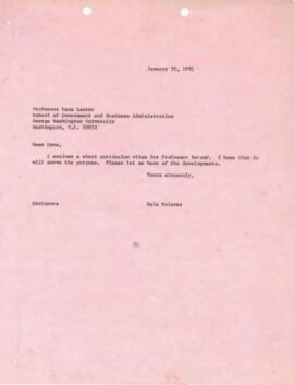 Bela Balassa's chron files - January 1981