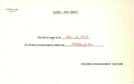 Bank Administration and Policy : International Labor Organization [ILO] / International Bank for Reconstruction and Development [IBRD] Cooperative Program - 1975 / 1977 Correspondence - Volume 1