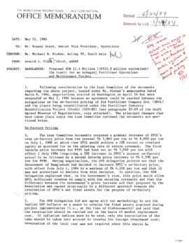 Bangladesh - Ashuganj Fertilizer Operations and Maintenance Project - Loan Committee Project File