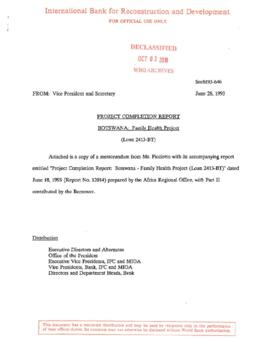 Botswana: Family Health Project (PCR) - 1v