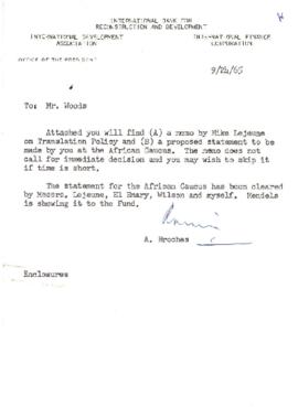 Annual Meeting briefing papers, 1965 - Africa - Briefing papers