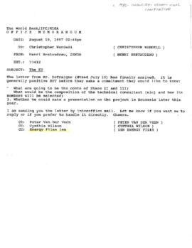 Policy Development - Clean Coal Initiative - R. Stern - Correspondence - January 1996 - August 1997