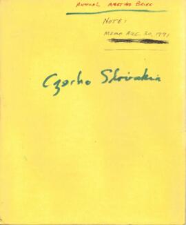 Czechoslovakia - Technical and Financial Advisory project