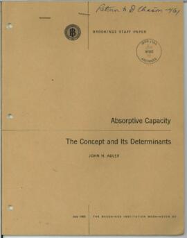Adler, John H. - Articles and Speeches (1951 - 1979) - Volume 03