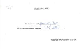 UNDP/GLO/78/006 - Low Cost Water Sanitation Techniques - 1981 / 1983 Correspondence - Volume 7