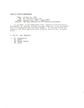 Women in Development - Correspondence - Volume 1 - 1989