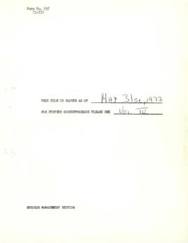 CGIAR - G-7 - International Crops Research Institute for the Semi-Arid Tropics (ICRISAT) - Correspondence 72/74-03